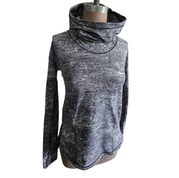 Lululemon Forever Endeavour Long Sleeve Rush Jacquard Black White Size 2 - Picture 12 of 16